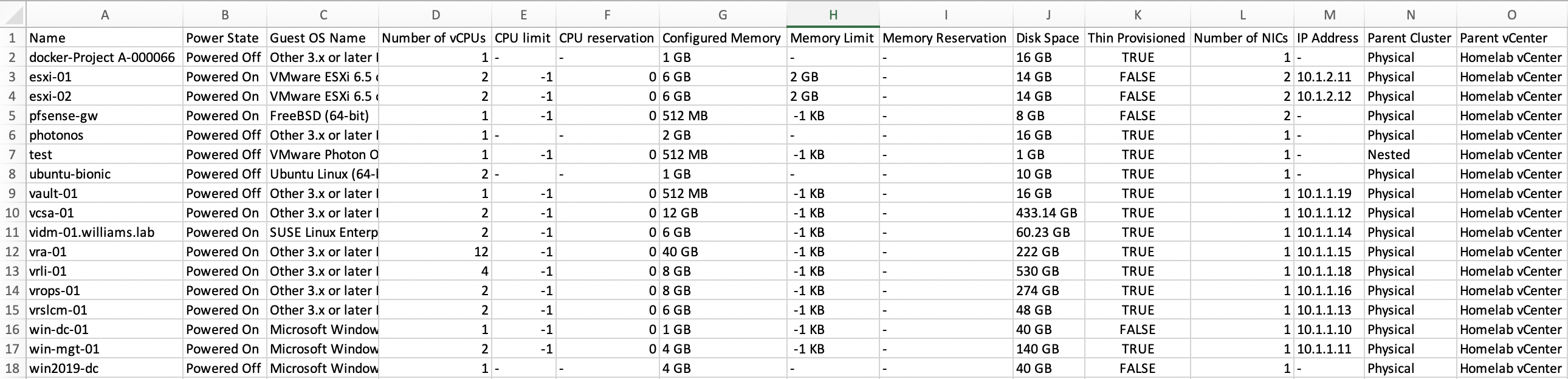 Example of a not-so-pretty filesystem report out of vRealize Operations (8.1)