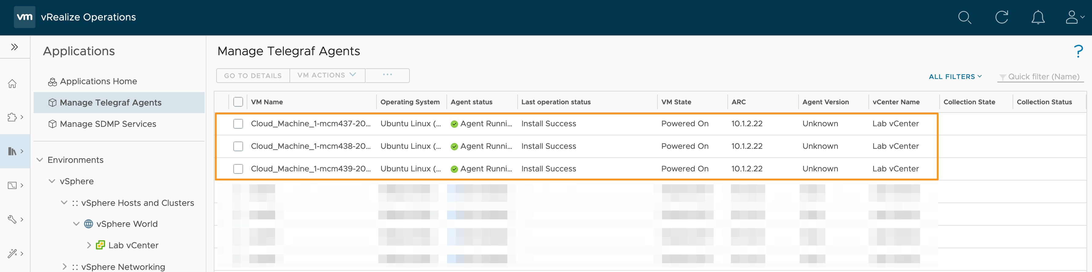 All 3 nodes listed in vROPs