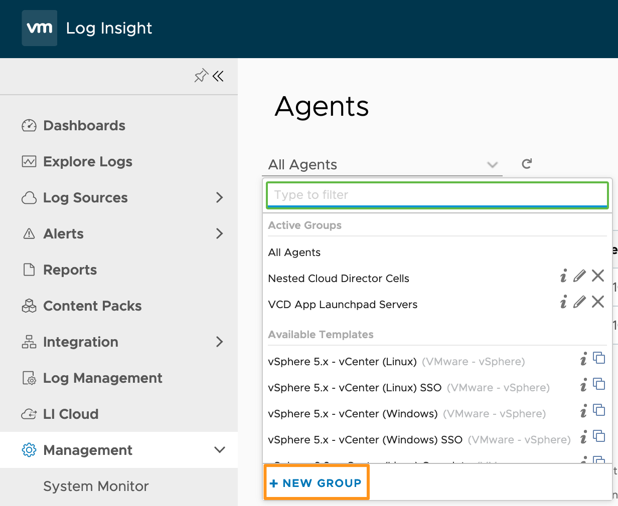new-group-drop-down
