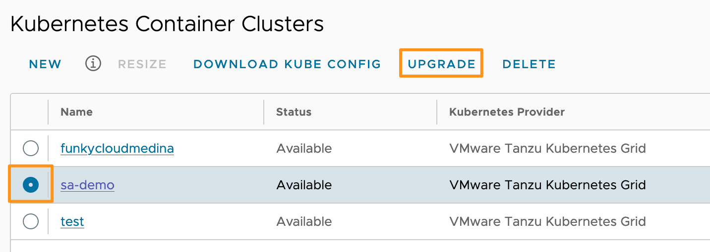 cluster-upgrade-button