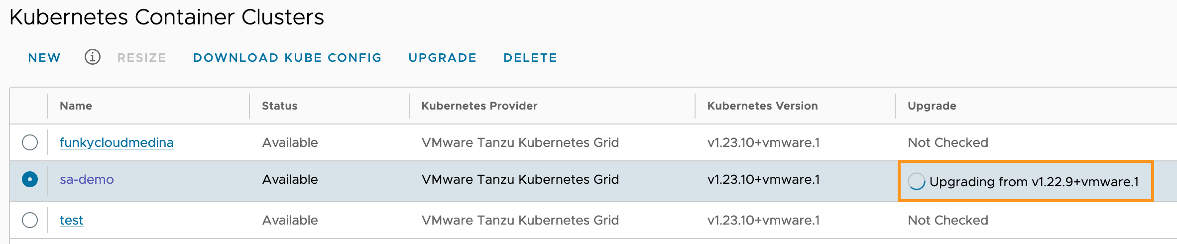 cluster-upgrade-status