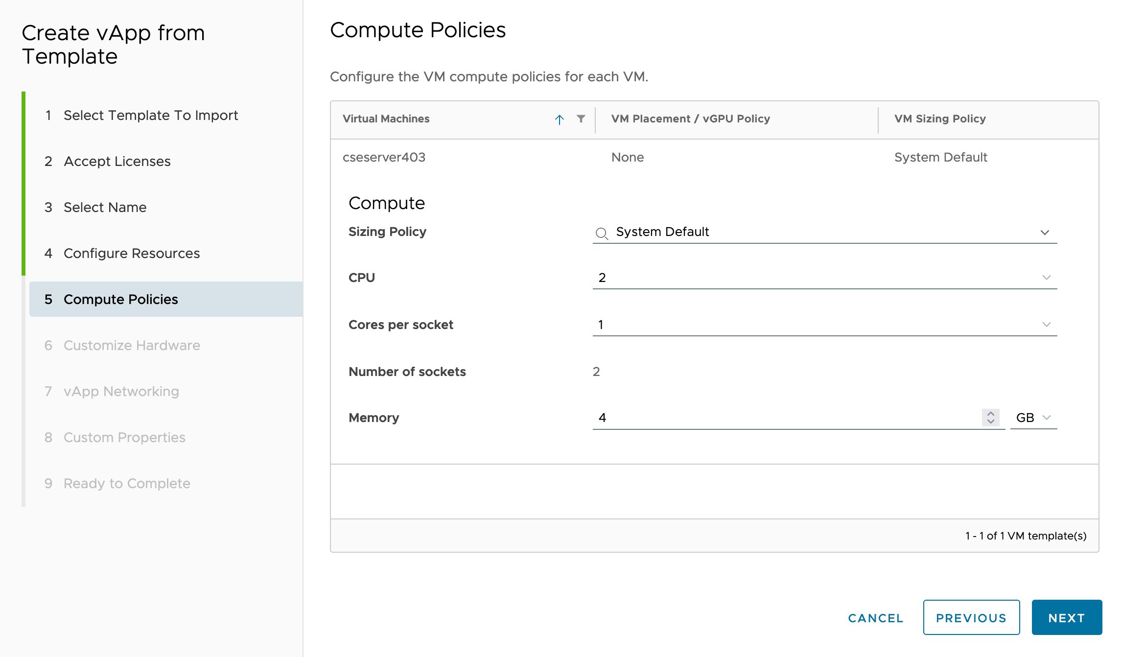 cse-vapp-policies