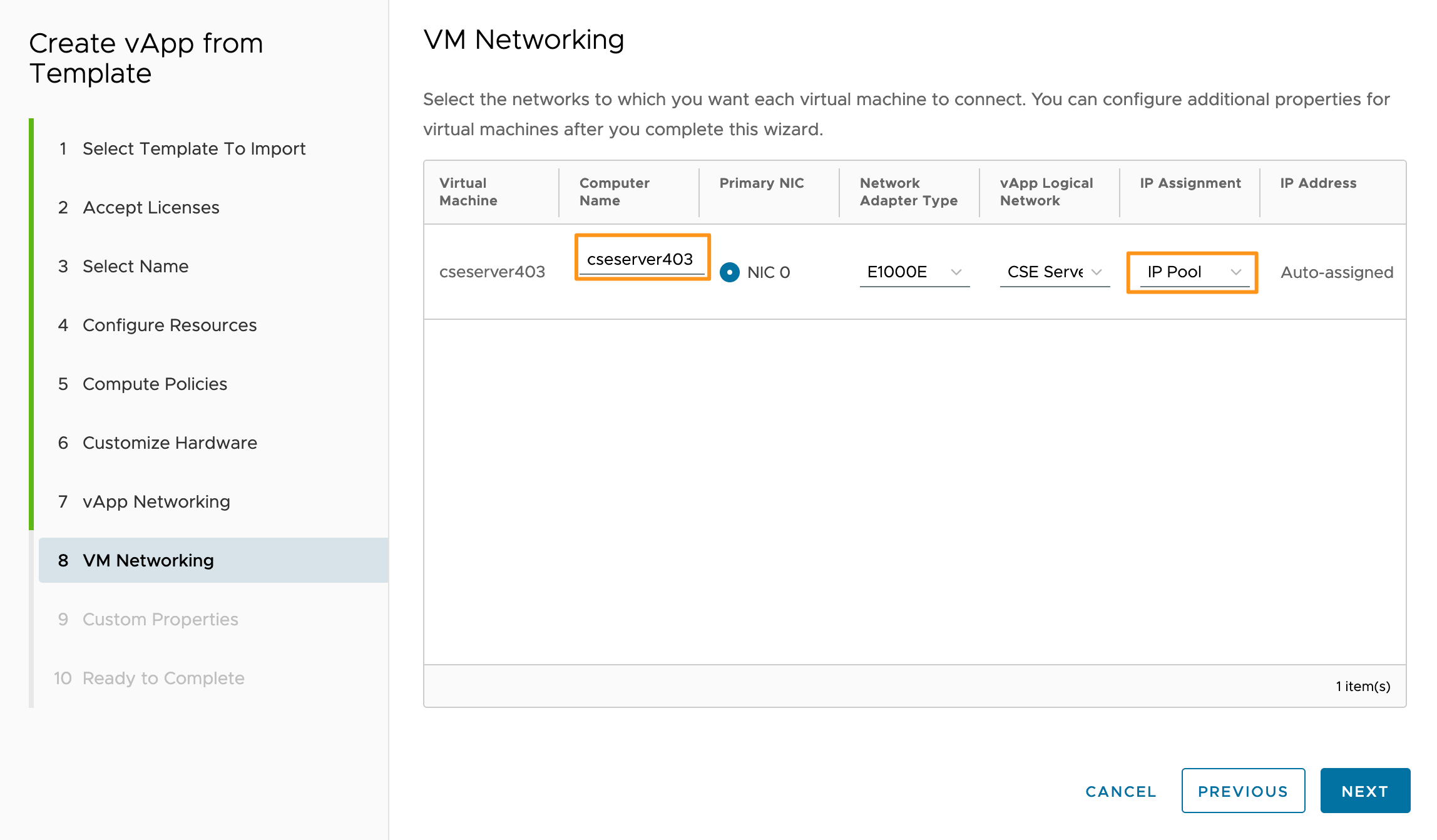 cse-vapp-vm-networking