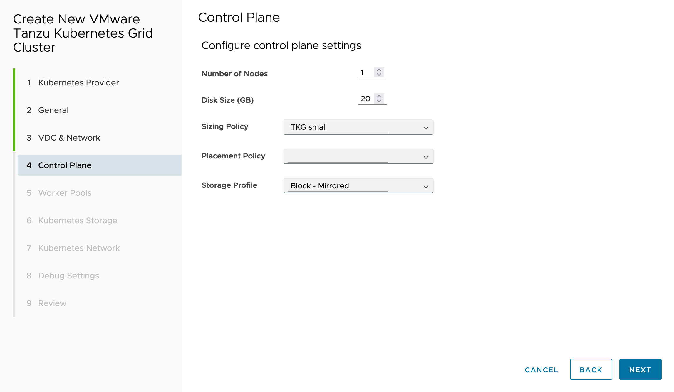 k8s-control-plane-size