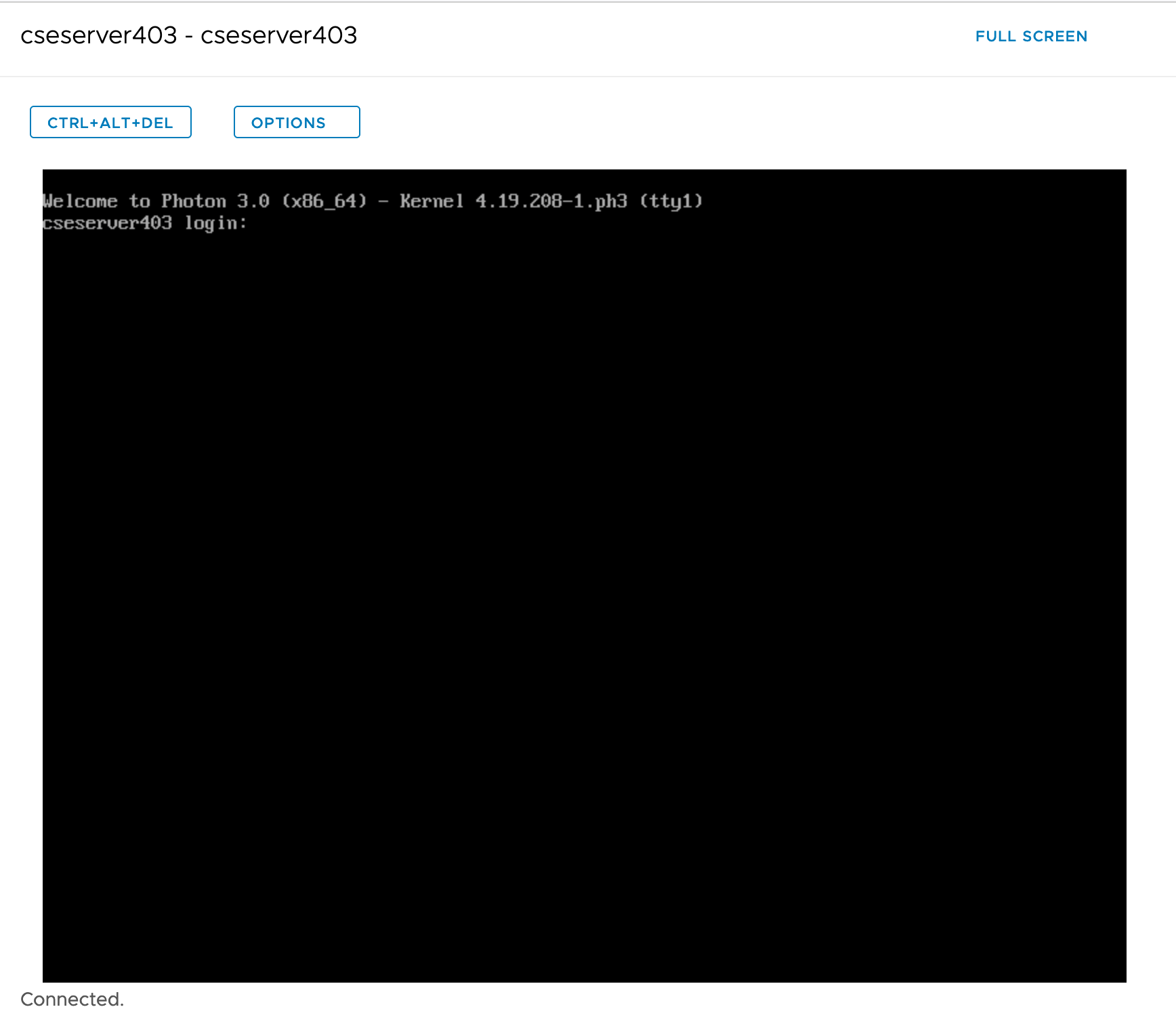 Notice the hostname has changed as expected
